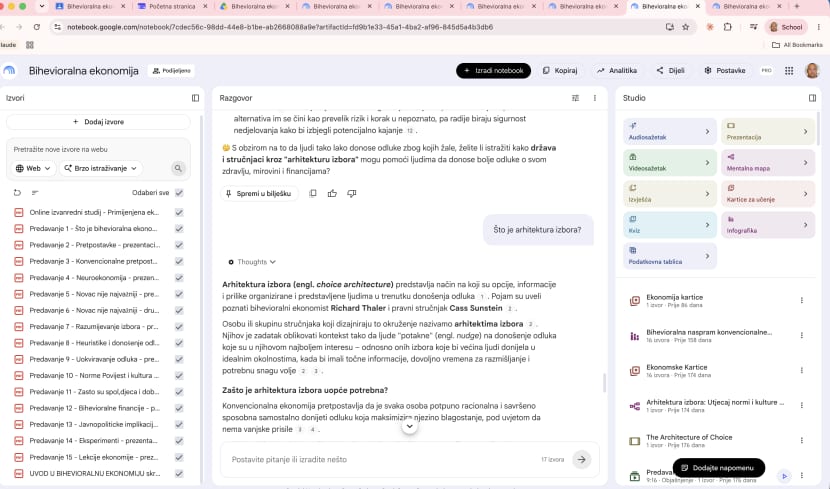 Pročelje programa Notebook, koji informacije izvlači iz samih skripti. Snimku zaslona ustupio Saša Stjepanović