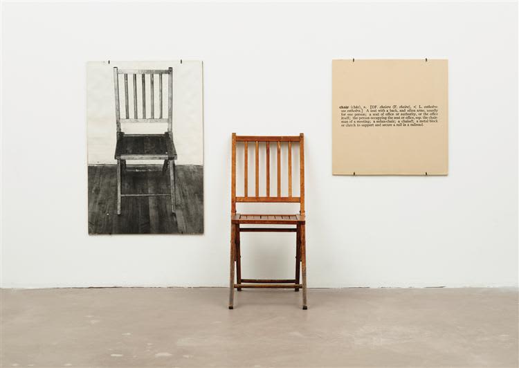 Kapitalni rad Josepha Kosutha "One and Three Chairs" iz 1965. godine