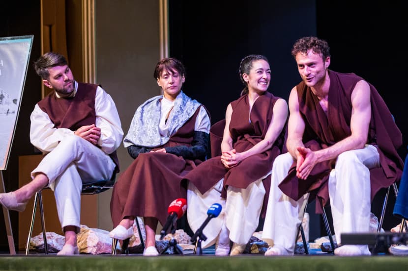 Glumci Luka Mihovilović i Ivna Bruck te plesači Maria Matarranz de Ias Heres i Michele Pastorini